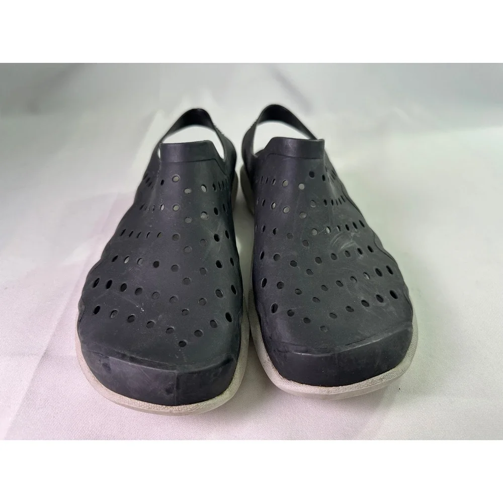 Crocs Swiftwater Wave Men's Size 9 Black White Slip On Water Sandals Beach Shoes